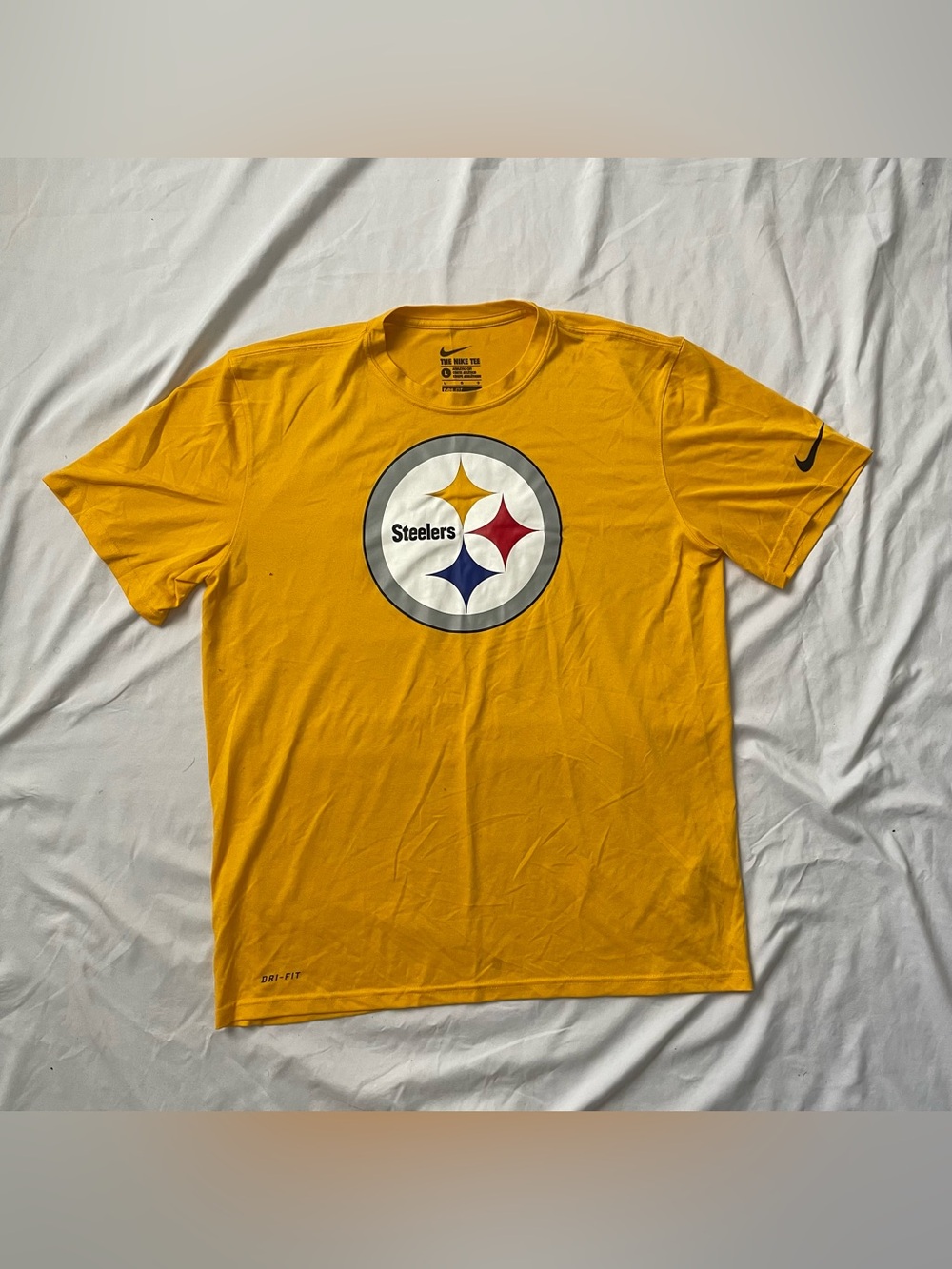 Nike Pittsburgh Steelers NFL Dri-FIT T-Shirt Yellow Men’s Size L
